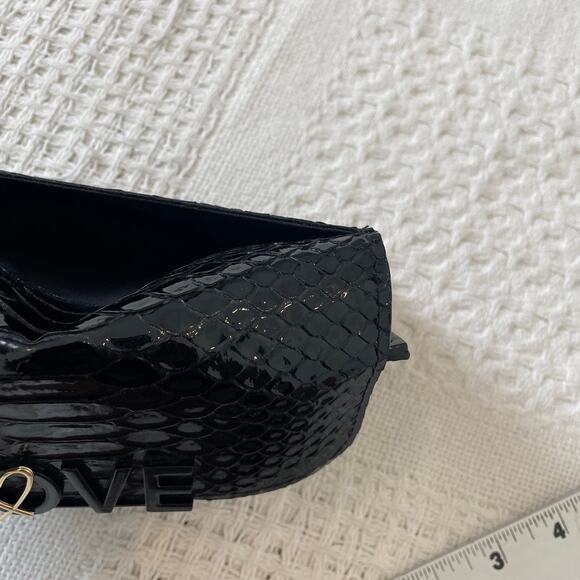 new Victoria's Secret Love faux patent croc wallet clutch bag A1 2017 - Picture 9 of 13